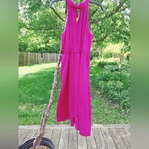 Women's Droimp Small Hot Pink Halter dress